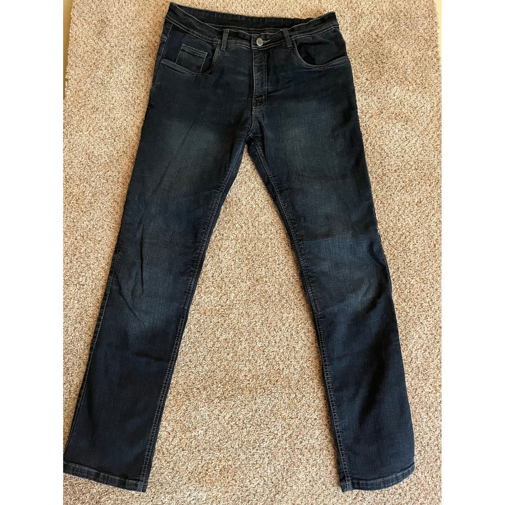Street & Steel Mens Oakland Jeans 36 Blue Aramid Reinforced Riding Gear